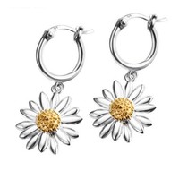 1日0点：Daisy London 925银手工雏菊耳环 10mm