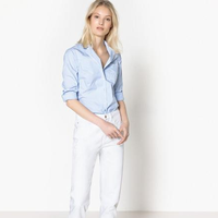 La Redoute Collections 女士纯色长袖休闲衬衫