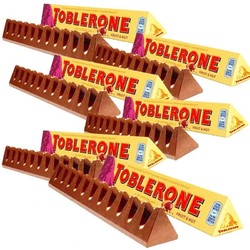 TOBLERONE 瑞士三角 三角（Toblerone）牛奶巧克力含葡萄干及蜂蜜巴旦木糖100g 中秋节零食喜糖 生日礼物