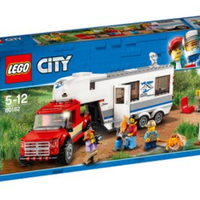 LEGO 乐高 城市组系列 60182 小颗粒积木拼插玩具 亲子野营房车