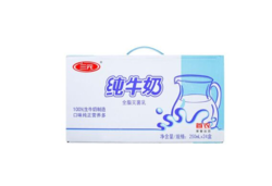 10点开始 三元 经典小方白全脂纯牛奶 250ml*24