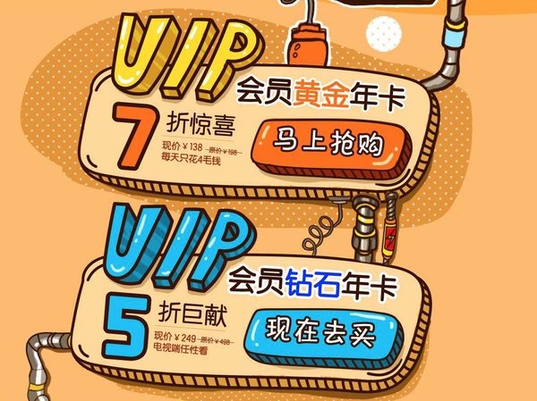 爱奇艺  VIP会员黄金年卡