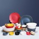 真泰尔 餐具套装陶瓷碗碟套装  北欧陶瓷 微波炉适用 赫尔辛基马卡龙39头