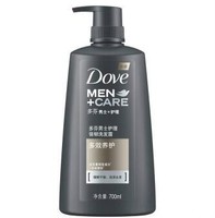 多芬(Dove)洗发水 男士+护理 强韧洗发露 多效养护700ml *2件