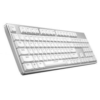 雷柏（Rapoo） MT700 机械键盘 无线键盘 背光键盘 白色 红轴