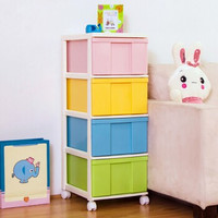 IRIS 爱丽思 多彩整理柜 带滚轮 4层