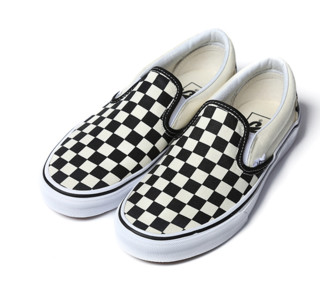 VANS 范斯 Classic Slip-on 中性休闲运动鞋 VN000EYEBWW 白黑棋盘格 35