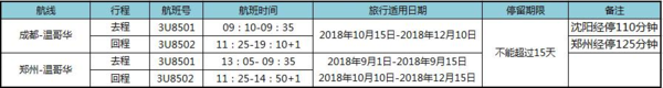 四川航空   成都/郑州-加拿大温哥华2-15天往返含税机票