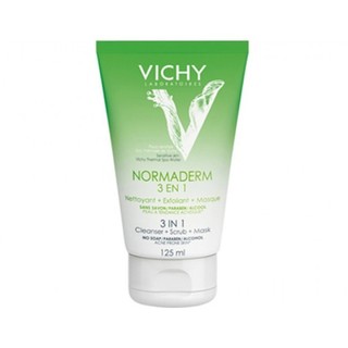 VICHY 薇姿 净颜无瑕 绿泥三合一 磨砂洁面面膜 125ml