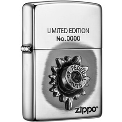 ZIPPO 之宝 ZBT-3-180b 守护安东尼 氧化镜面镀银 打火机 银色