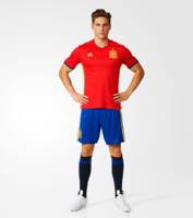 足球系列西班牙队 男款短袖T恤阿迪达斯运动服男装 M 红色