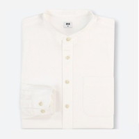 UNIQLO 优衣库 406591 男士斜纹立领衬衫