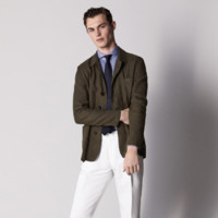 Massimo Dutti  02027086505 男士亚麻衬衫式外套