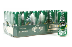 Perrier 巴黎水 含气天然矿泉水 330毫升 24罐