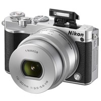 Nikon 尼康 J5+1 微单相机 尼克尔 VR防抖 10-30mm f/3.5-5.6 PD镜头 银色
