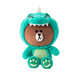 历史低价：LINE FRIENDS 布朗熊 小怪兽公仔 45cm