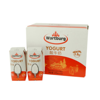 德国原装进口 沃特堡（wartburg）酸奶 200ml*12 整箱装（原味常温酸牛奶） *2件