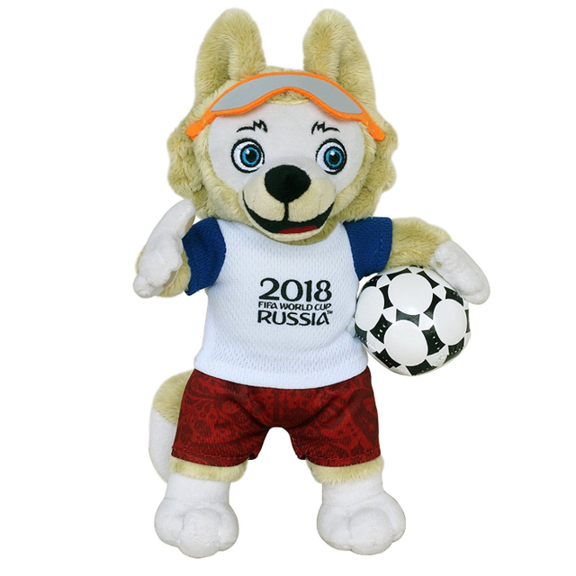 fifa 2018世界杯 官方吉祥物 扎比瓦卡 官方授权玩偶