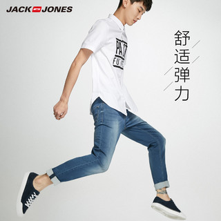 JackJones 杰克琼斯 218232523 男士小脚牛仔裤