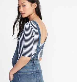 OLD NAVY 000284031 女士背带牛仔短裤