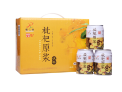 福仁缘 枇杷原浆饮料 果蔬汁 245ml*12听 礼品装 四川仁寿特产 *2件