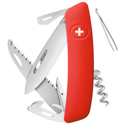 瑞莎SWIZA瑞士军刀 伐木工（12种功能）红色KNI.0050.1000