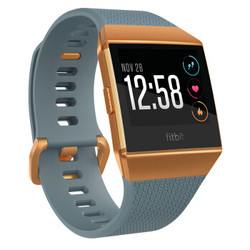Fitbit Ionic 智能手表 健身防水 蓝牙可通话 自动锻炼识别 GPS全球定位音乐存储 来电短信提醒 岩蓝色