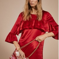  Massimo Dutti 06634400600 女士真丝连衣裙