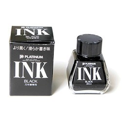 PLATINUM 日本白金 INK-400 #1 万年笔专用钢笔瓶装墨水 黑色 30CC