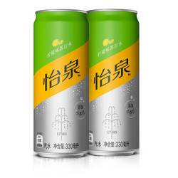 Schweppes 怡泉 零糖零卡 柠檬味苏打水 330ml*24罐 *2件