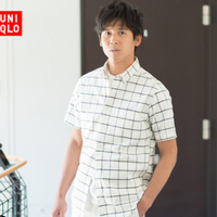 UNIQLO 优衣库 406608 男士泡泡纱衬衫