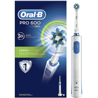 BRAUN 博朗 Oral-B欧乐B成人充电式电动牙刷 PRO 600 CrossAction 3D
