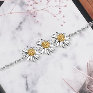 DAISY WELLBEING 雏菊系列 925纯银18K镀金 手链
