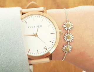 DAISY WELLBEING 雏菊系列 925纯银18K镀金 手链