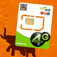 出游必备:泰国AIS 6-8天电话卡(无限4G流量)