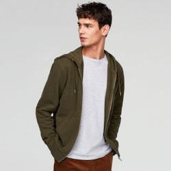 ZARA 01701440505 男士珠地布连帽卫衣