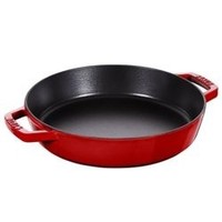 Staub 40511 727/0 铸铁煎锅 带手柄 樱桃红 26CM