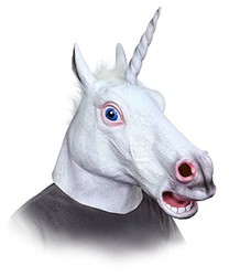 UNICORN 独角兽 白色 面具