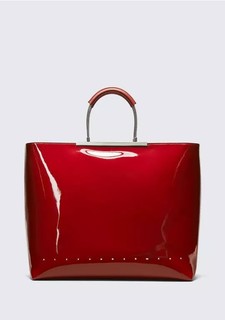 ALEXANDER WANG PATENT DIME TOTE - RED 女士手拎包