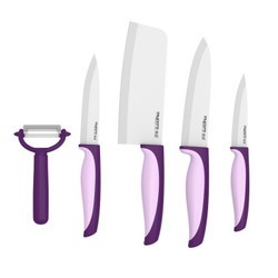 美瓷（MYCERA）陶瓷刀具企鹅柄厨具套装 全套家用菜刀 刮刨 削皮器（紫色）TQQ01V *2件