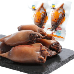 来伊份 零食海产品 海鲜即食 鱿鱼干鱿鱼片食品 鱿鱼仔168g/袋 *8件