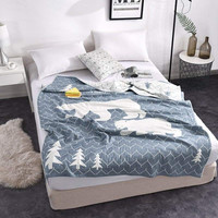 婉寇 纯棉色织纱布空调被 150*200cm