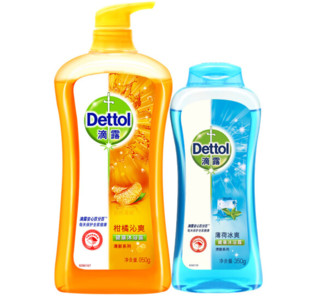 Dettol 滴露 健康沐浴露（柑橘沁爽950g+薄荷冰爽350g）