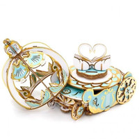  TEAMGREEN 彩色音乐南瓜车戒指座木质 立体拼图