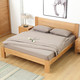 原始原素白橡木双人床1.8米1.5现代简约卧室家具主卧北欧全实木床