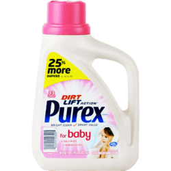 10日10点、前1小时：Purex 宝贝舒 婴幼儿衣物洗衣液 1.47L *2件