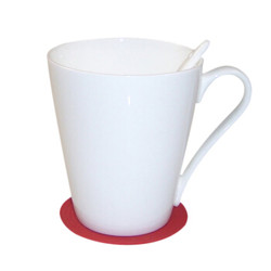 AlfunBel 艾芳贝儿 FKB-9-1 骨质瓷纯白咖啡杯 锥形单杯 360ML
