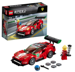 LEGO 乐高 Speed赛车系列 75886  法拉利 488 GT3 Scuderia Corsa车队 *2件