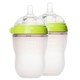 Comotomo 可么多么 婴儿全硅胶防摔奶瓶 250ML 两个装 绿色