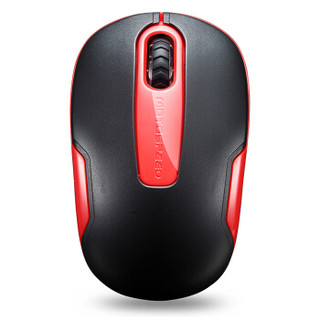 摩豹（Motospeed）G11 无线便携鼠标 笔记本电脑办公 即插即用 省电耐用 黑红色